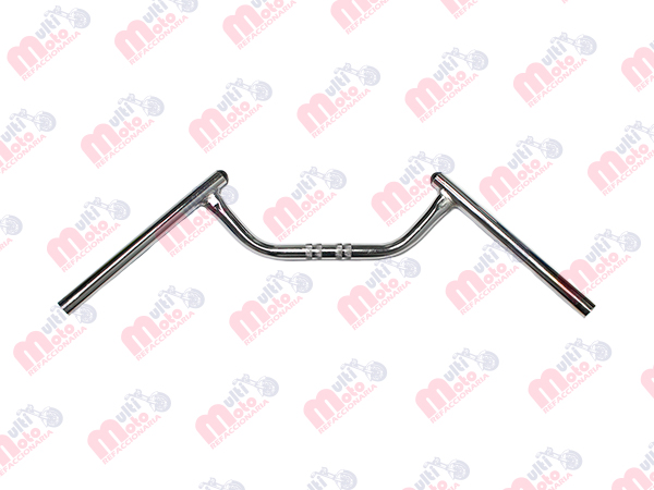 [02-MURCRO] MANUBRIO TIPO MURCIELAGO UNIVERSAL TUBO 7/8 CAL. 14 CROMO)