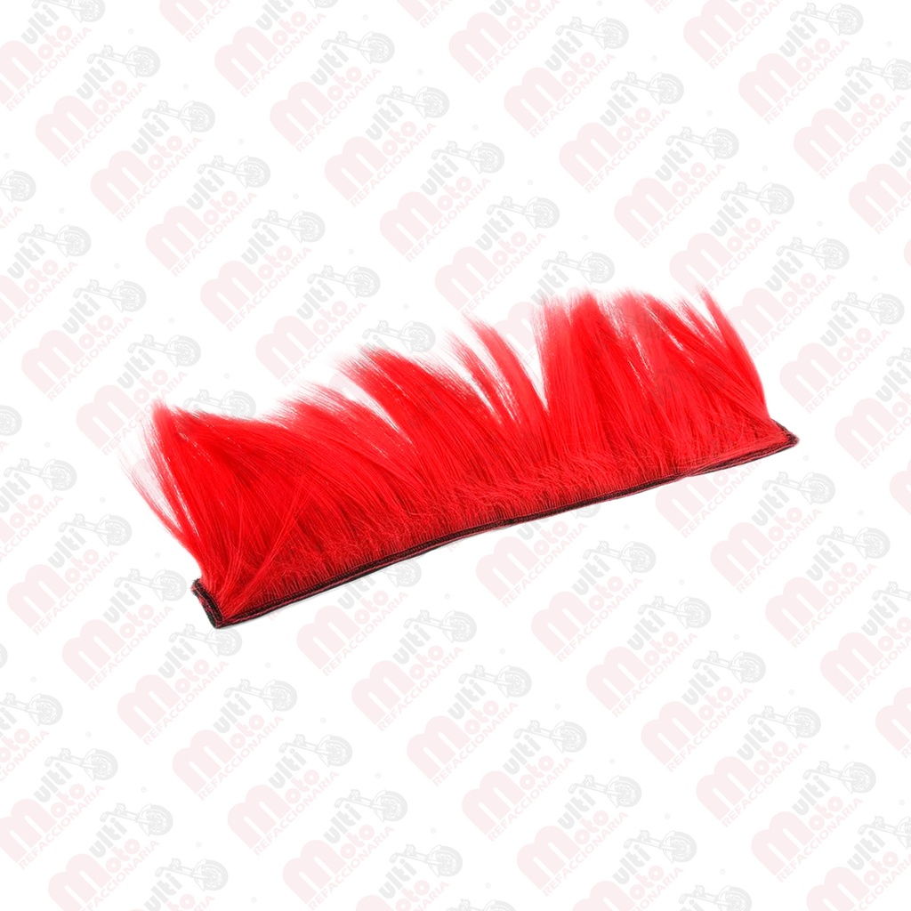 [MZ-1292-RJ] Mohicana pelo sintético rojo