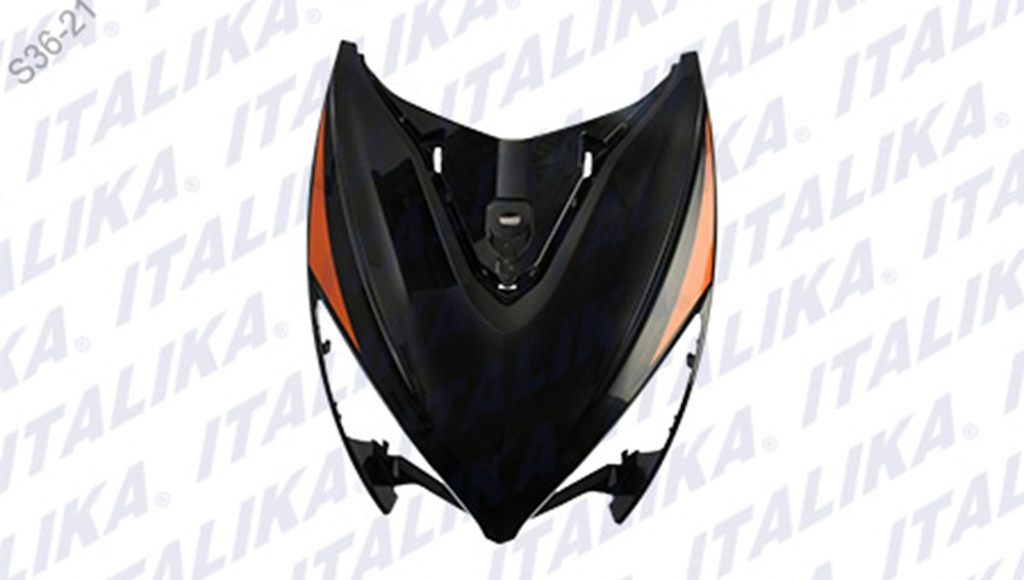 PANEL FRONT NEGRO NARANJA