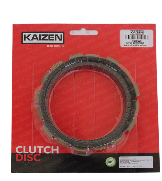 [MOTDS28] PASTAS DE EMBRAGUE "KAIZEN" P/BAJAJ PULSAR NS200