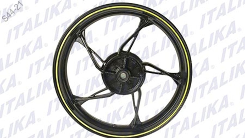 [F15030309] RIN TRAS NEGRO FILO AMARILLO 150Z