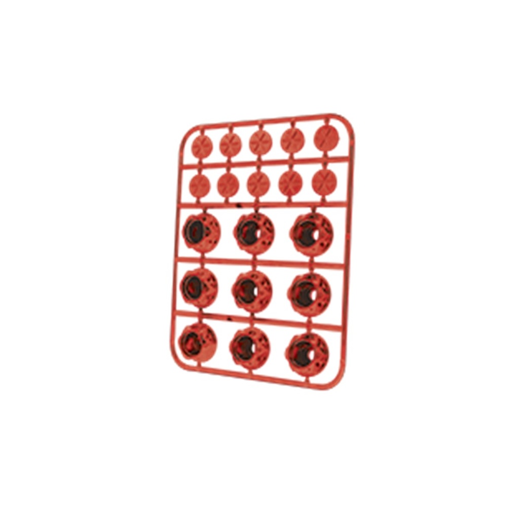 TAPA PARA TORNILLO HEXAGONAL DE PLASTICO UNIVERSAL (ROJO)