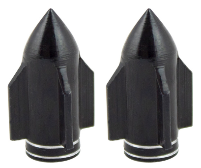TAPON DE VALVULA DE AIRE ALUMINIO COHETE NEGRO