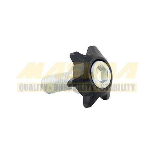 TORNILLO DECORATIVO ALUMINIO CON COLORES ESTRELLA M6 NEGRO