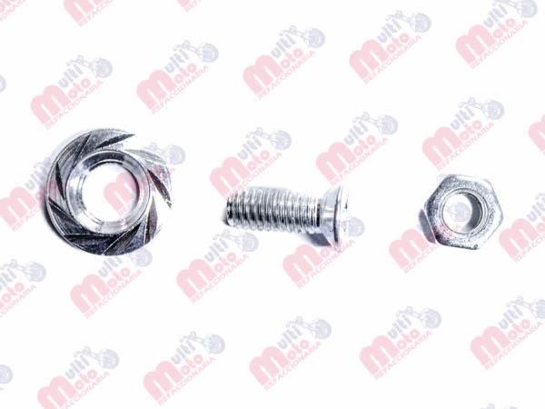 TORNILLO DECORATIVO ALUMINIO CON COLORES REDONDO M6 PLATA