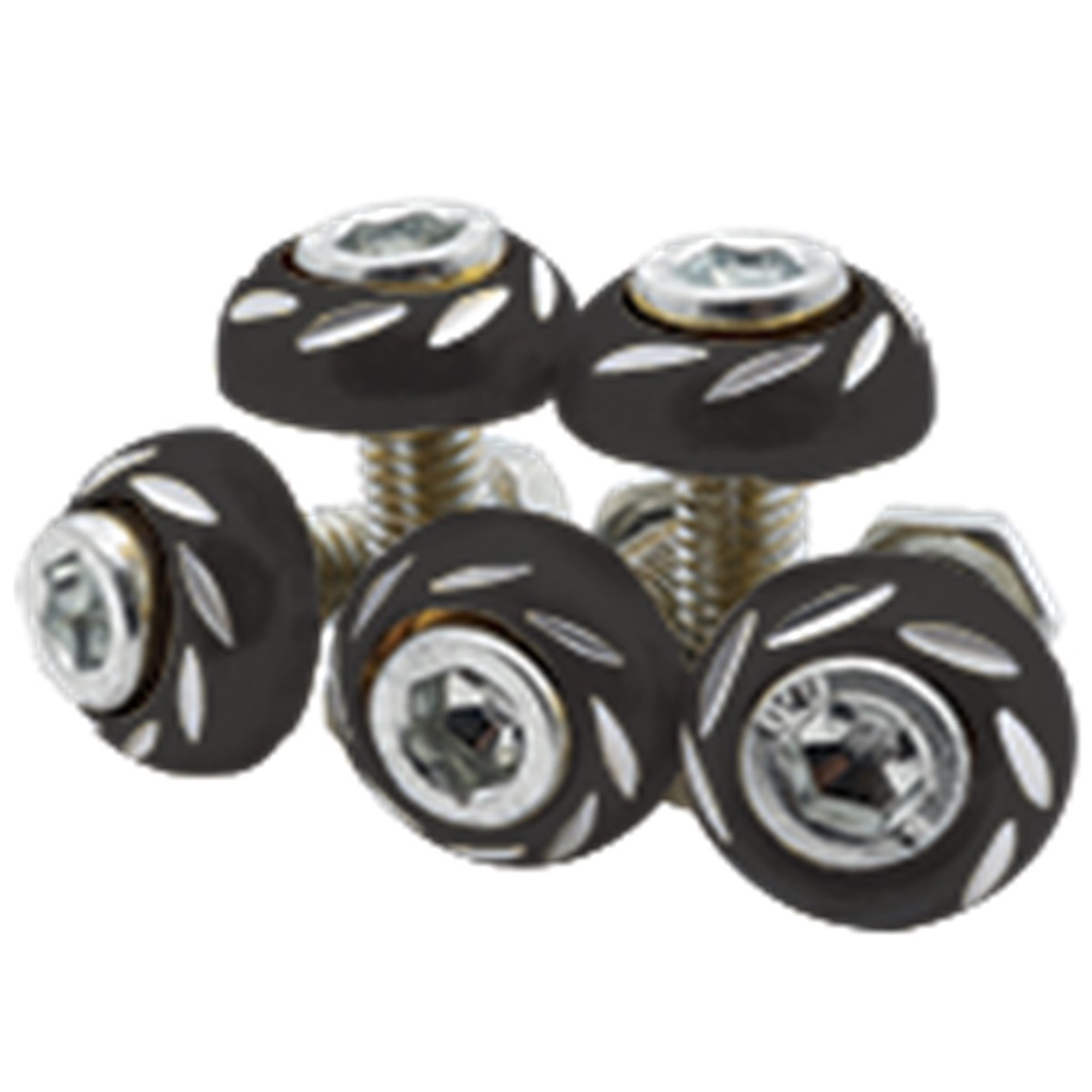 TORNILLO PLANO DECORATIVOS NEGRO UNIVERSAL