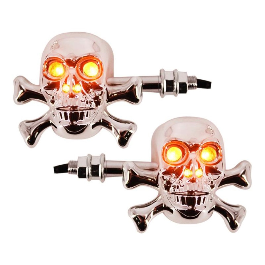 [Mz-1848] Direccional tipo chopper cromado