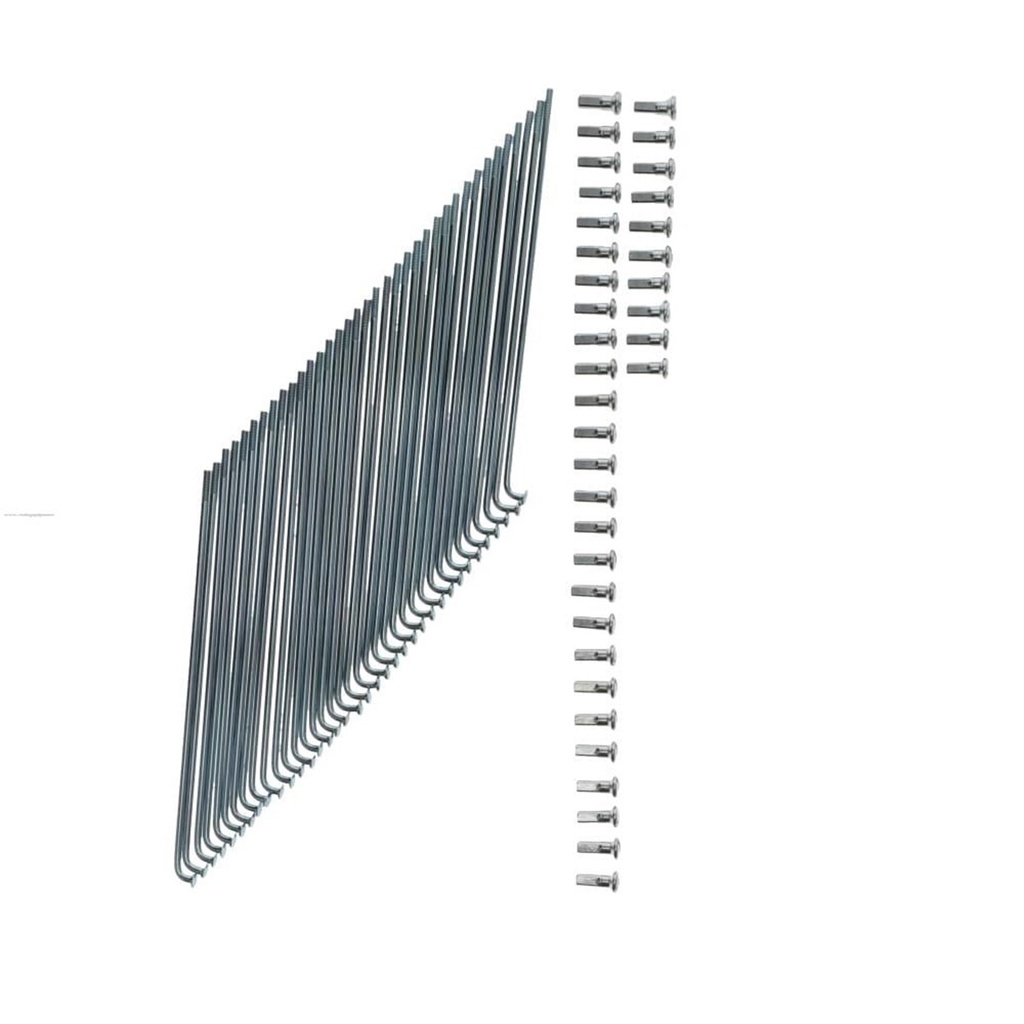 JUEGO RAYOS NIPLE DELANS 36 PIEZAS P/HONDA GL150 CARGO