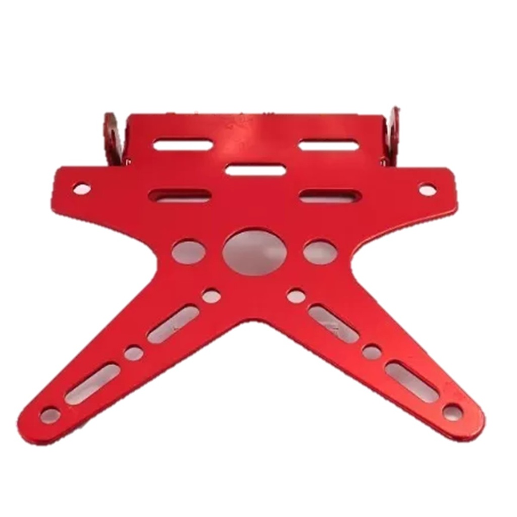PORTA PLACA ROJO UNIVERSAL