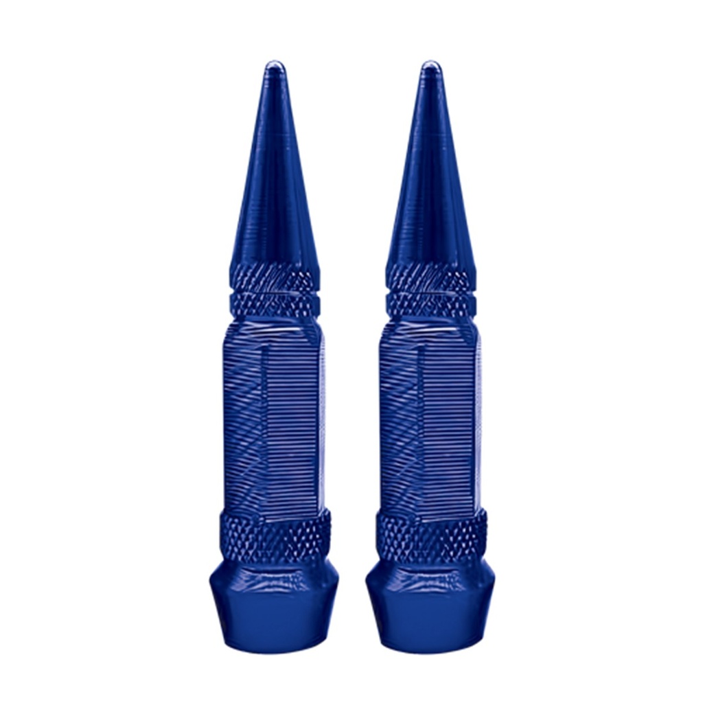 TAPON DECORATIVO PARA VALVULA EN FORMA DE PUNTA (AZUL)