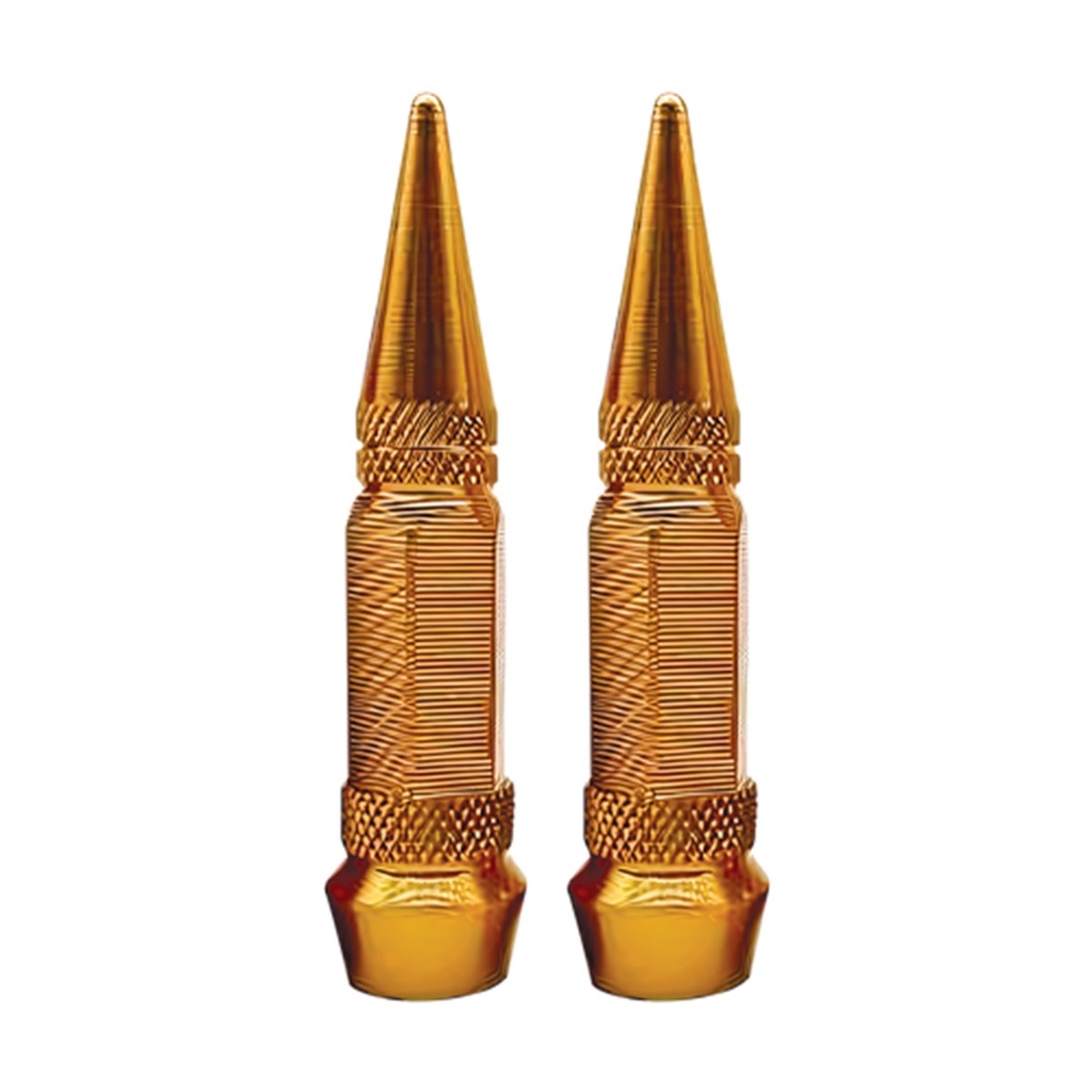 [RS-GRL-12040GD] TAPON DECORATIVO PARA VALVULA EN FORMA DE PUNTA (DORADO)