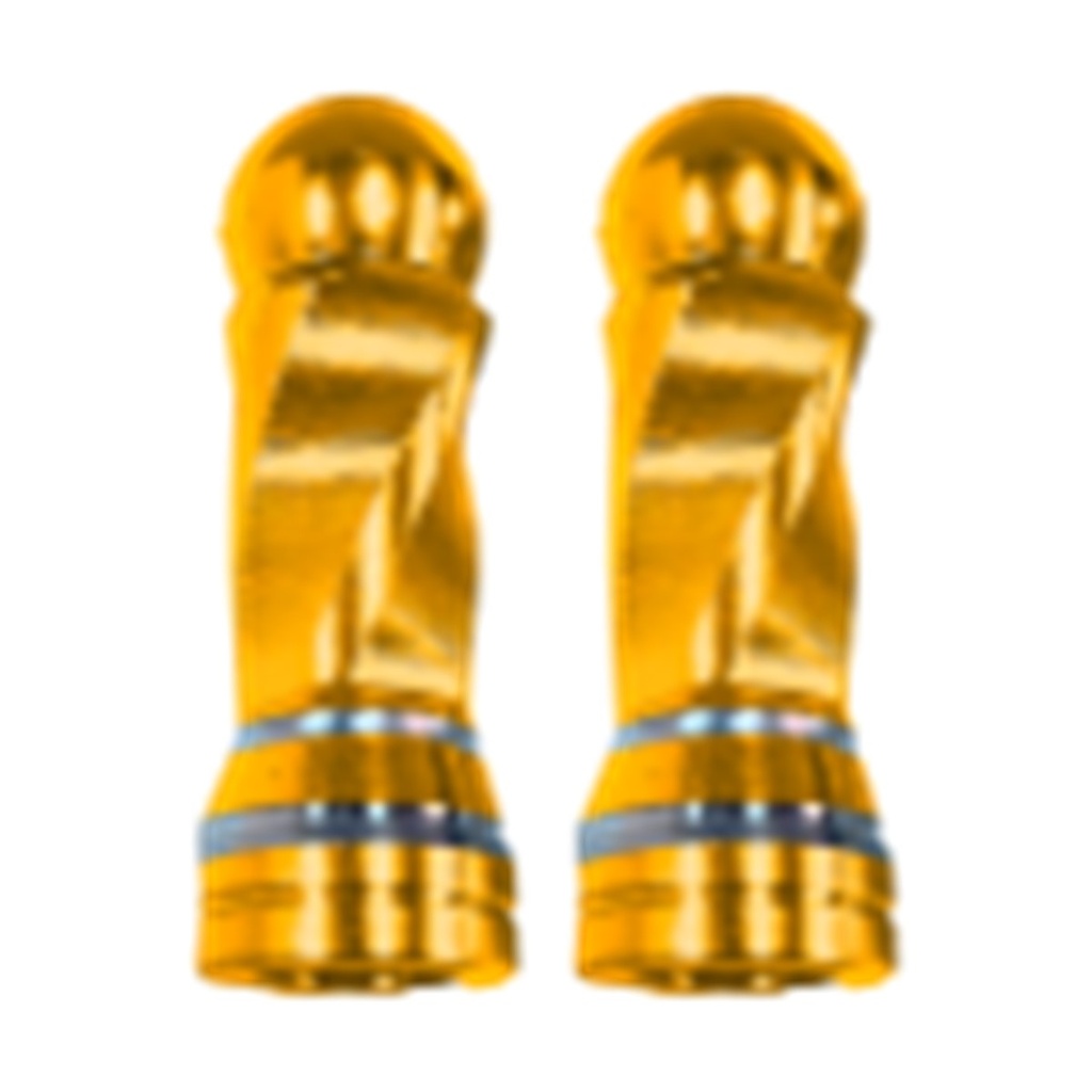 TAPON DECORATIVO PARA VALVULA EN FORMA RODONDO (DORADO)