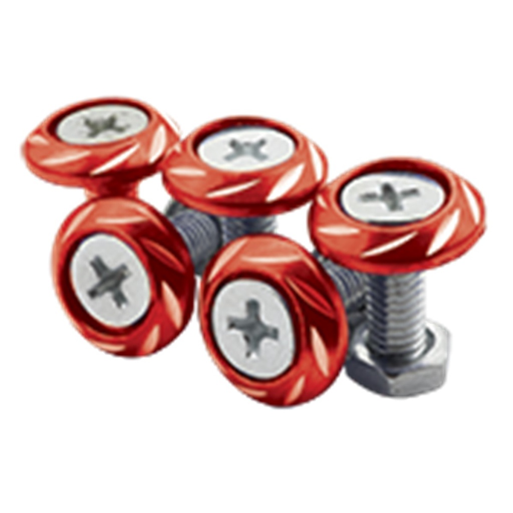 TORNILLO DECORATIVO ROJO UNIVERSAL