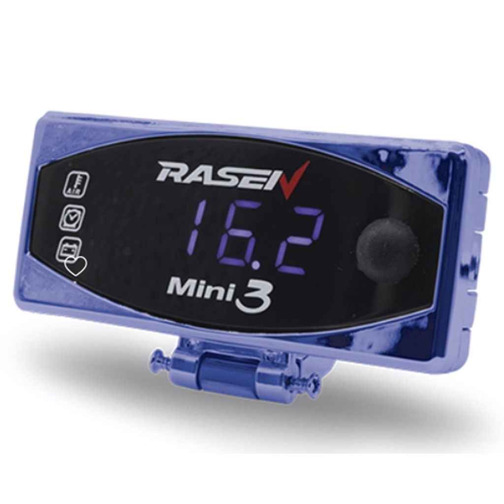 VOLTIMETRO RECTANGULAR CON RELOJ COLOR AZUL