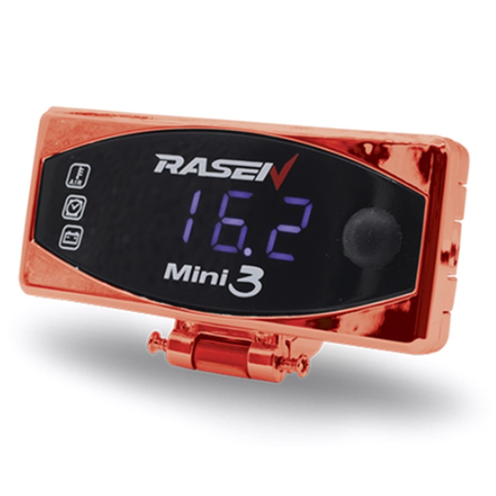 VOLTIMETRO RECTANGULAR CON RELOJ COLOR ROJO