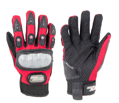 [GUA-7107-0001A] GUANTE P/MOTOCICLISTA IRON RACING COMANDANTE ROJO TALLA M