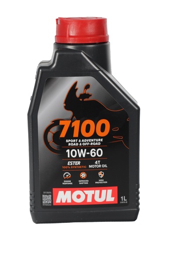 [104100] ACEITE PARA MOTOR 4 TIEMPOS MOTUL 7100 10W60 1L SINTETICO