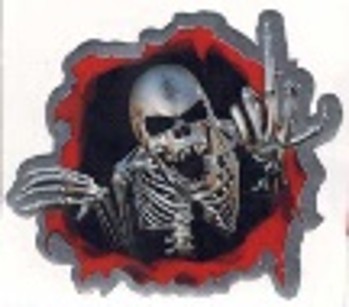 [GDE-030] CALCOMANIA GRANDE CALAVERA SALIENDO