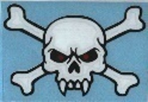 [GDE-025] CALCOMANIA GRANDE CRANEO CON OJOS ROJOS