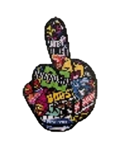 [GDE-081] CALCOMANIA GRANDE DEDO GROSERO COLLAGE