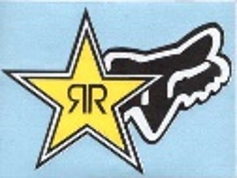 [GDE-040] CALCOMANIA GRANDE ESTRELLA ROCKSTAR CON FOX