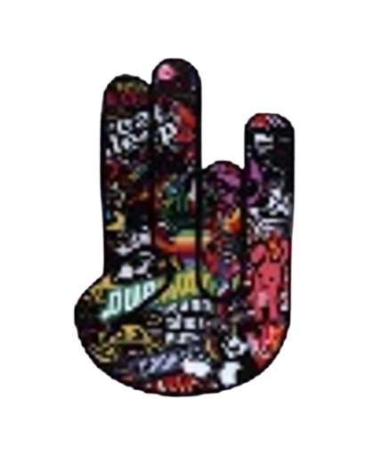 [GDE-070] CALCOMANIA GRANDE MANO COLLAGE