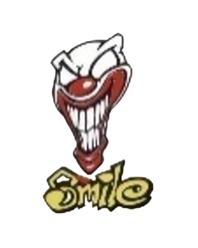 [GDE-059] CALCOMANIA GRANDE PAYASO SMILE