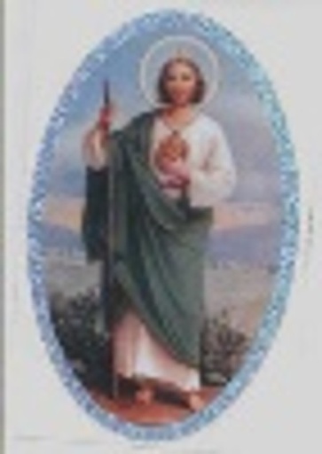 [GDE-060] CALCOMANIA GRANDE SAN JUDAS CON CIRCULO