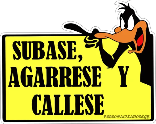 [GDE-042] CALCOMANIA GRANDE SUBASE, AGARRESE Y CALLESE