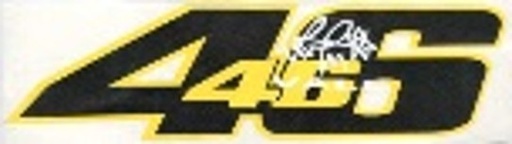 [GDE-097] CALCOMANIA GRANDE VALENTINO ROSSI #46 C/FIRMA