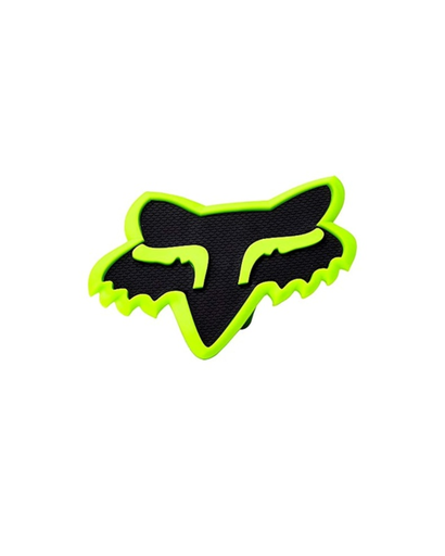 [MED-ACR-187] CALCOMANIA MEDIANA ACRILICA FOX NEGRO CON AMARILLO