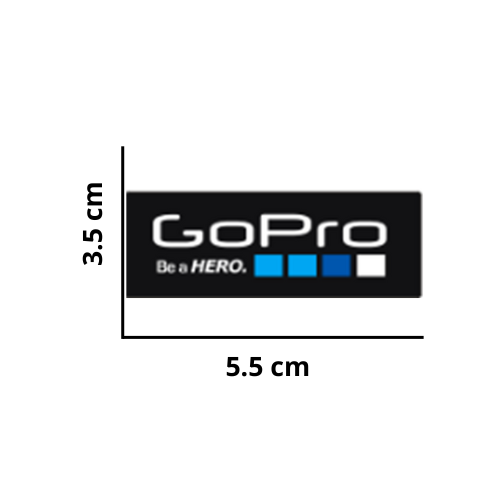 [MED-ACR-222] CALCOMANIA MEDIANA ACRILICO GOPRO 5.5x3.5 cm 