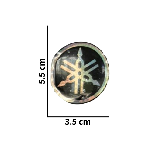 [MED-ACR-214] CALCOMANIA MEDIANA ACRILICO LOGO YAMAHA 5.5x3.5 cm 