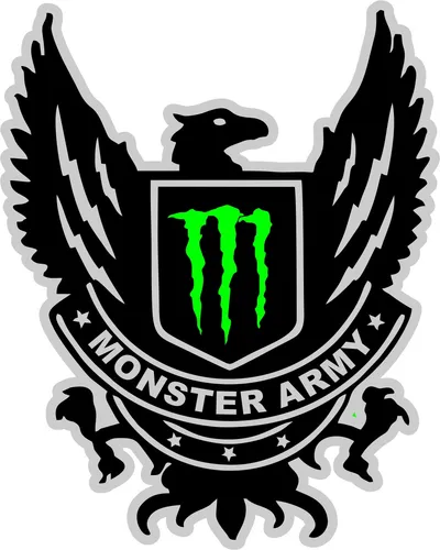[MED-VIN-593] CALCOMANIA MEDIANA VINIL AGUILA MONSTER