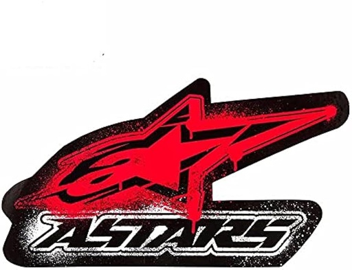 [MED-VIN-658] CALCOMANIA MEDIANA VINIL ALL STARS ROJO