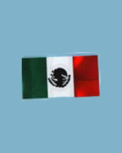 [MED-VIN-283] CALCOMANIA MEDIANA VINIL BANDERA MEXICO