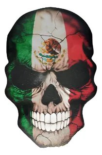 [MED-VIN-646] CALCOMANIA MEDIANA VINIL CALAVERA MEXICO