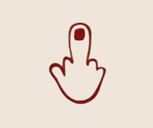 [MED-VIN-392] CALCOMANIA MEDIANA VINIL DEDO GROSERO