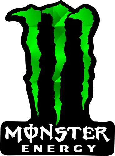 [MED-VIN -659] CALCOMANIA MEDIANA VINIL LETRAS MONSTER FONDO BLANCO