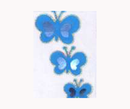 [MED-VIN-500] CALCOMANIA MEDIANA VINIL MARIPOSAS AZUL