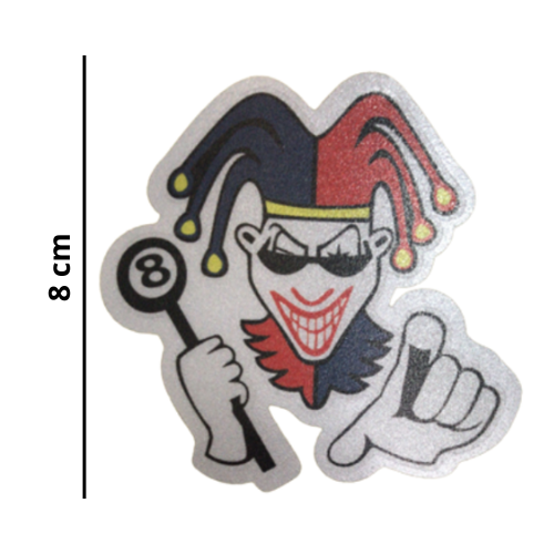 [REF-047] CALCOMANIA REFLEJANTE ARLEQUIN 8X7 CM 