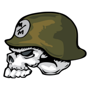 [REF-069] CALCOMANIA REFLEJANTE CALAVERA CASCO VERDE