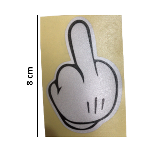 [REF-035] CALCOMANIA REFLEJANTE DEDO GROSERO MICKEY 10 CM