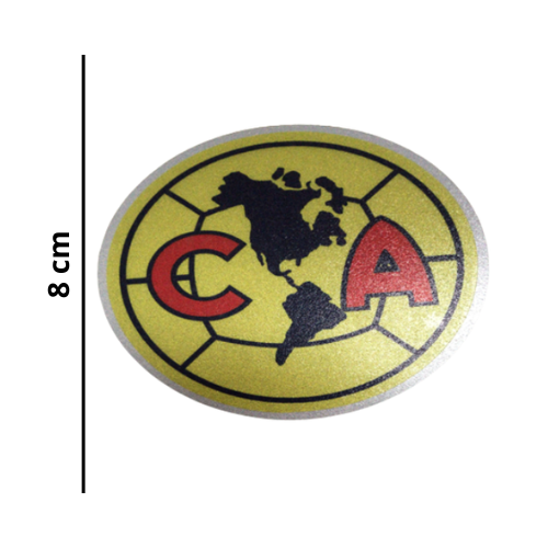 [REF-010] CALCOMANIA REFLEJANTE ESCUDO AMERICA 8X7 CM 