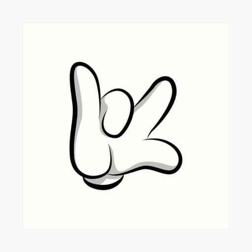 [REF-024] CALCOMANIA REFLEJANTE MANO MICKEY