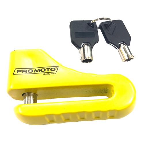 [5124-1029] CANDADO DISCO FRENO PROMOTO ACERO AMARILLO 10MM