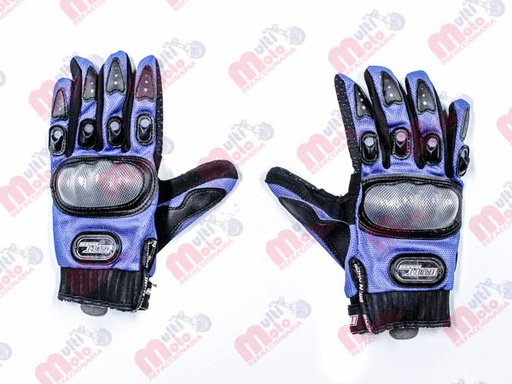 [GUA-7107-0002C] GUANTE P/MOTOCICLISTA IRON RACING COMANDANTE AZUL TALLA XL