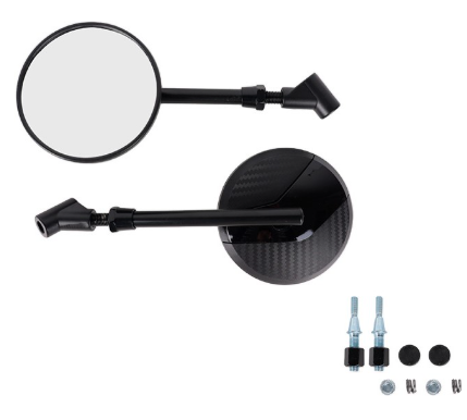 [ESP-4213-0298N] ESPEJO P/MOTO IRON RACING IR0298 FIBRA CARBON NEGRO
