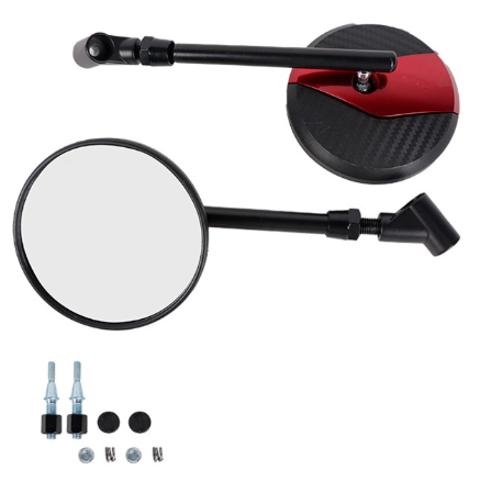 [ESP-4213-0298R] ESPEJO P/MOTO IRON RACING IR0298 FIBRA CARBON ROJO