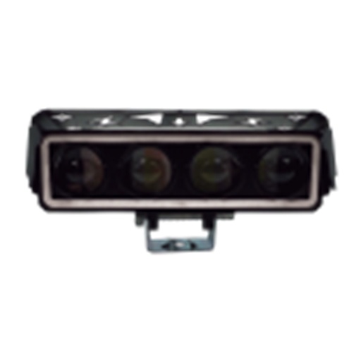 [RS-LED-13129Y-W-W] FARO AUXILIAR LED RECTANGULAR 4 LUPAS CON LUZ FRONTAL BLANCO LUZ AMARILLO-BLANCO 12/80V 24-26W